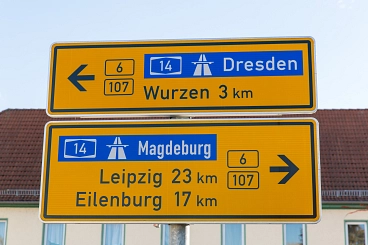 Bennewitz - Anschluss an die B6, A14, A38 und B107 © Fotograf: Falk Scheuring
